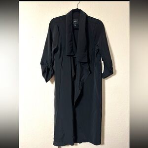 NWT Iris Basic Black Collared Cover Up